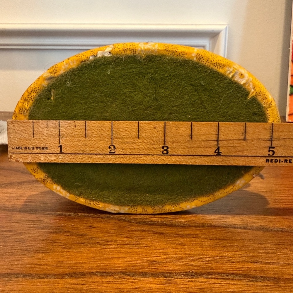 Vintage Ceramic Folk Art Patchwork Boot/Vase - image 5